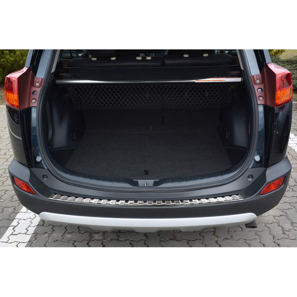 Avisa Schwarz Edelstahl Heckstossstangenschutz kompatibel mit Peugeot Traveller/Citroën Spacetourer/