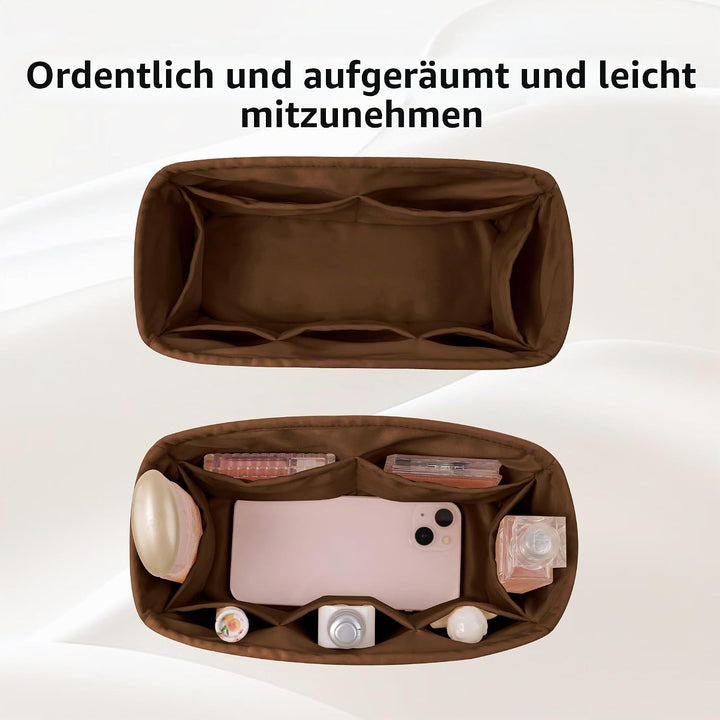 DGAZ Handtaschen Organizer Seide, Taschenorganizer Tasche in Tasche Organizer Innentaschen für Birki