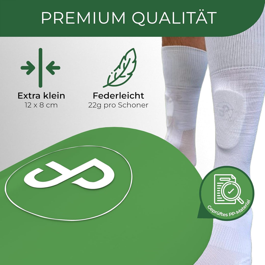 JDP Mini Schienbeinschoner, extra kleine Schienbeinschoner Fussball Herren, Anti-Rutsch Mini Schienb