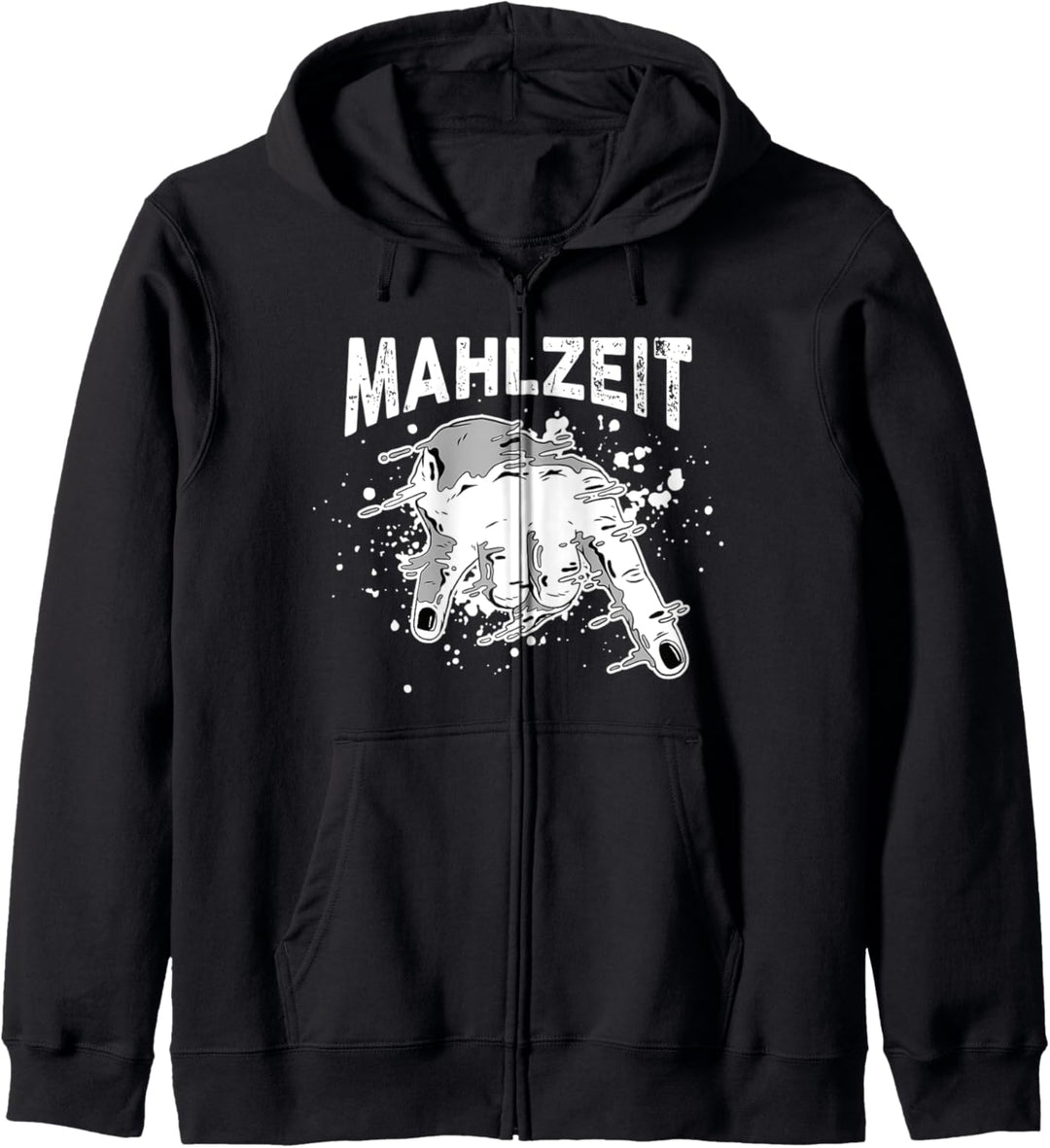 Lustiges BBQ Mahlzeit Pommesgabel Grillen Heavy Metal Kapuzenjacke