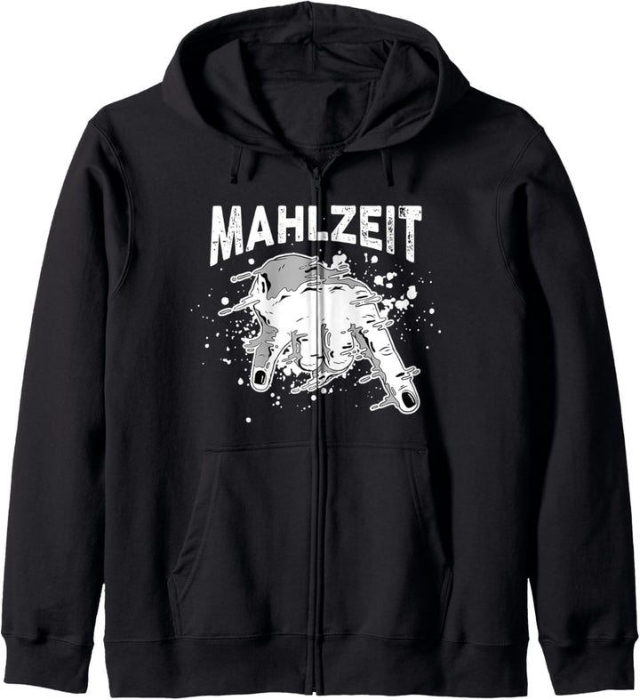 Lustiges BBQ Mahlzeit Pommesgabel Grillen Heavy Metal Kapuzenjacke