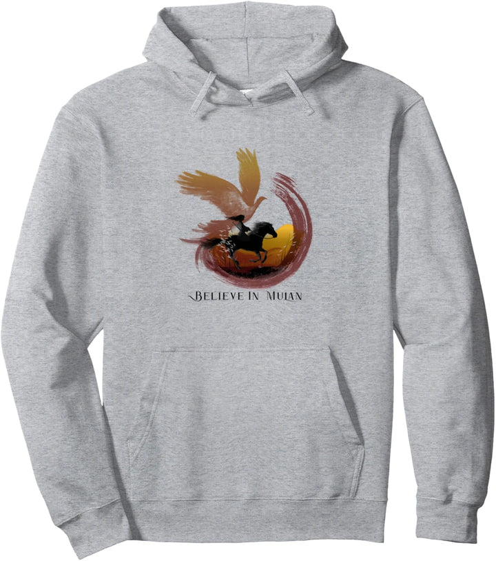 Mulan Live Action Believe In Mulan Water Color Collage Pullover Hoodie