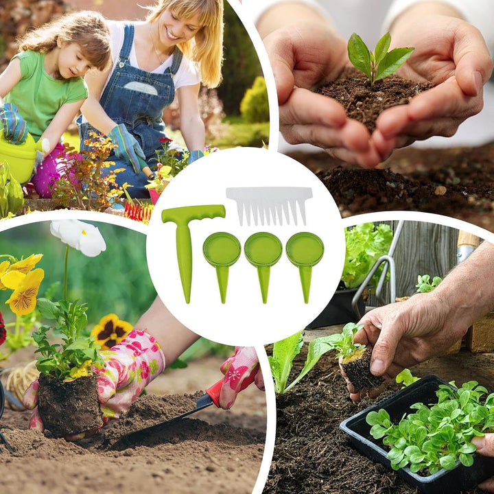 Garten-Abstandshalter, 14-faches Aussaat-Set | Verstellbarer Abstandshalter für kleine Aussaat von B