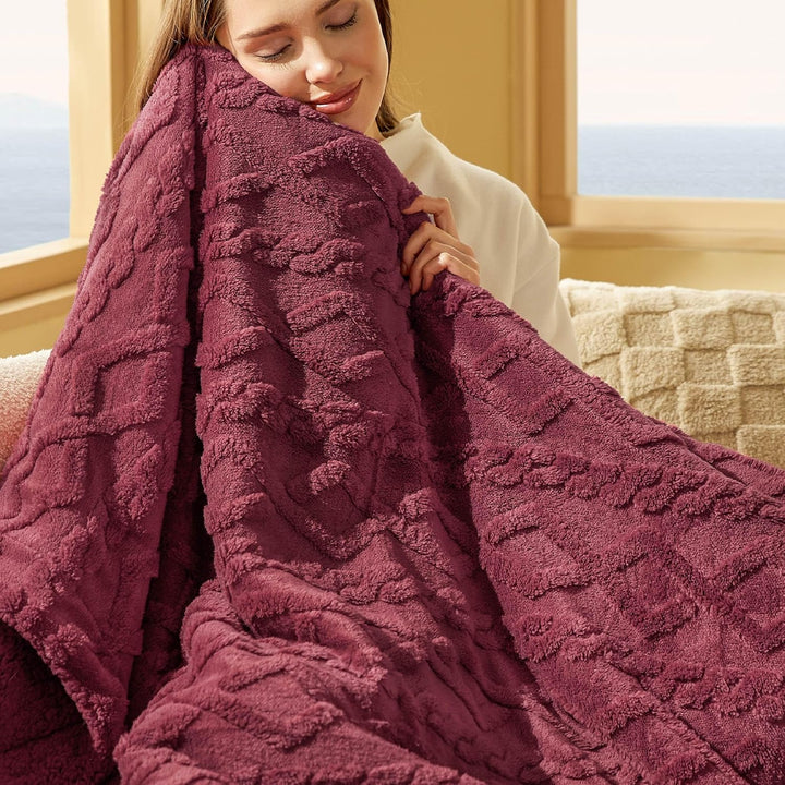 BEDSURE Kuscheldecke Decke Sofa Strickdecke - Wohndecken kuscheldecken 150x200, Sofadecke Doppelgesi