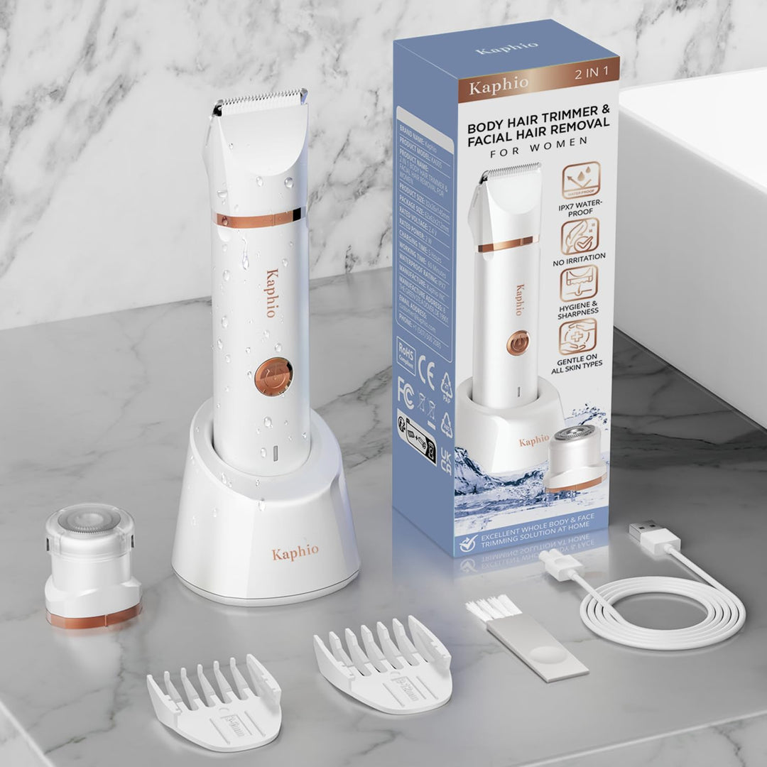 Bikini Trimmer für Frauen Seidenhaut: schmerzfreie Eletctric Rasierer für Frauen - IPX7 wasserdichte