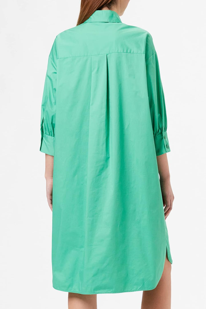 Seidensticker Damen Regular Fit Blusenkleid Dreiviertelarm Kleid 34 Grün, 34 Grün