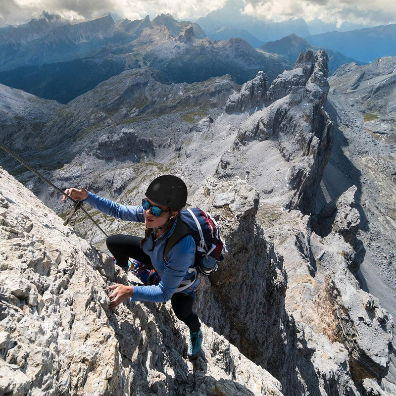 ALPIDEX Universal Kletterhelm für Jugendliche und Erwachsene EN12492 Klettersteighelm in unterschied