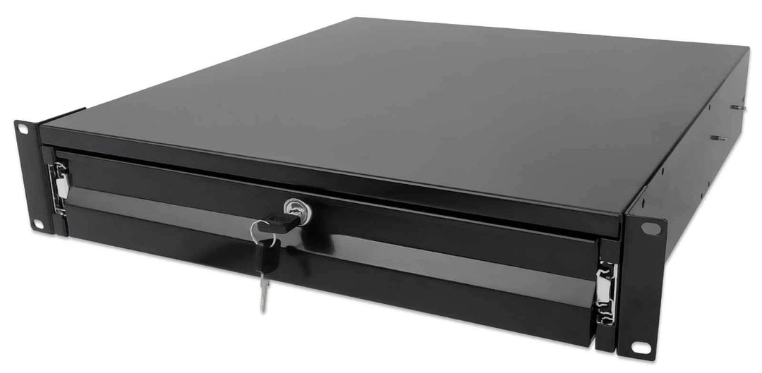 Intellinet 19" Schublade 2HE abschliessbar 466mm tief schwarz