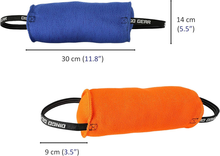 Dingo Gear Beisswurst,Berta'' mit 2 Griff #14cm Länge 30 cm aus französischem Material (Nylcott) für