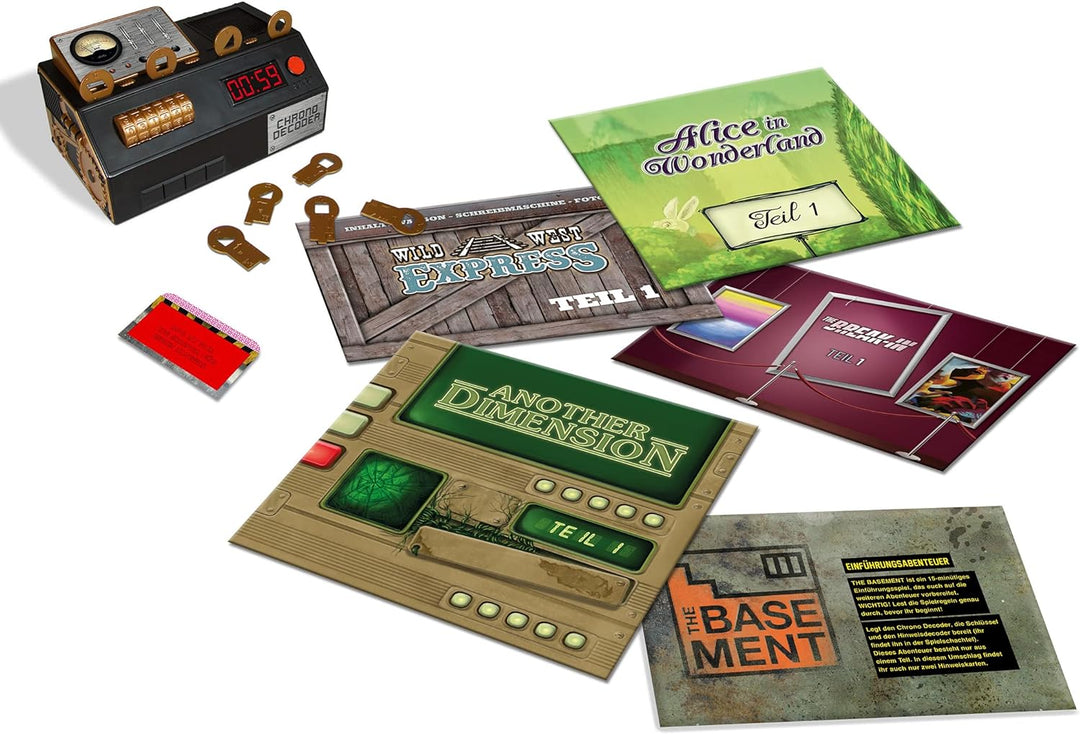 Noris 606101891 Escape Room 2 (Grundspiel) Familien und Gesellschaftsspiel für Erwachsene, inkl. 4 F