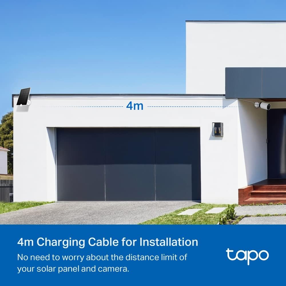 Tapo TP-Link A200 Solarpanel, umweltfreundliche, saubere Energieversorgung Akku-Kameras C400, C420,
