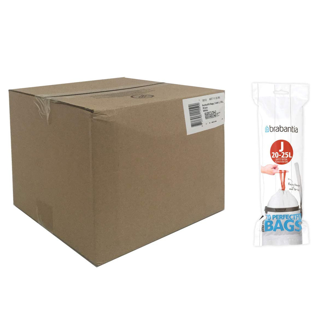 Brabantia Müllbeutel, Grösse J, 23 Liter, 12 Beutel 1 count (Pack of 12), 1 count (Pack of 12)