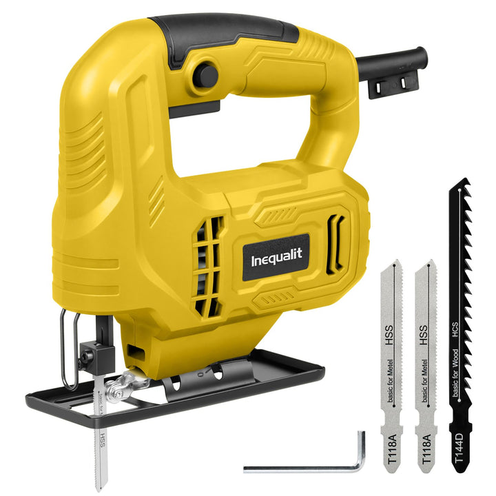Stichsäge 400W – Pendelhubsäge mit variabler Geschwindigkeit (0–3000 U/min), 45° verstellbarem Gehru