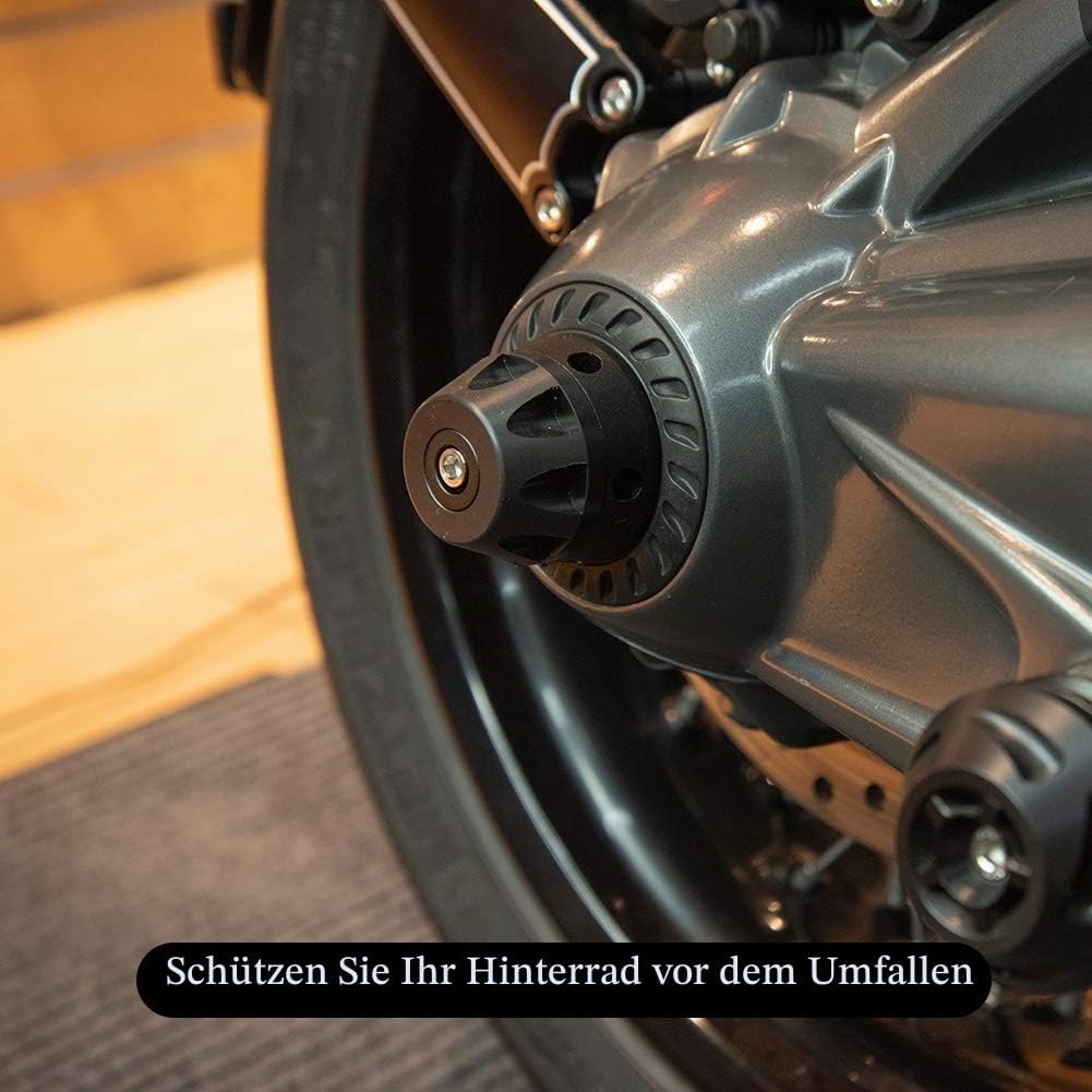 Motorrad hinten Refit Rad Gabel Achse Sliders Cap Pad Crash Protector Kompatibel mit R NINE T 2014-2