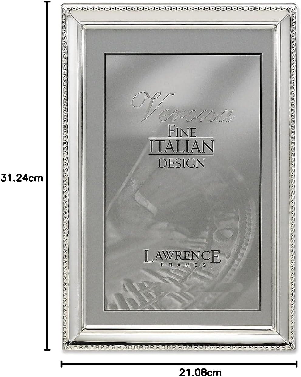 Lawrence Frames Bilderrahmen, 20,3 x 30,5 cm, poliertes Silber silber 8x12, silber 8x12