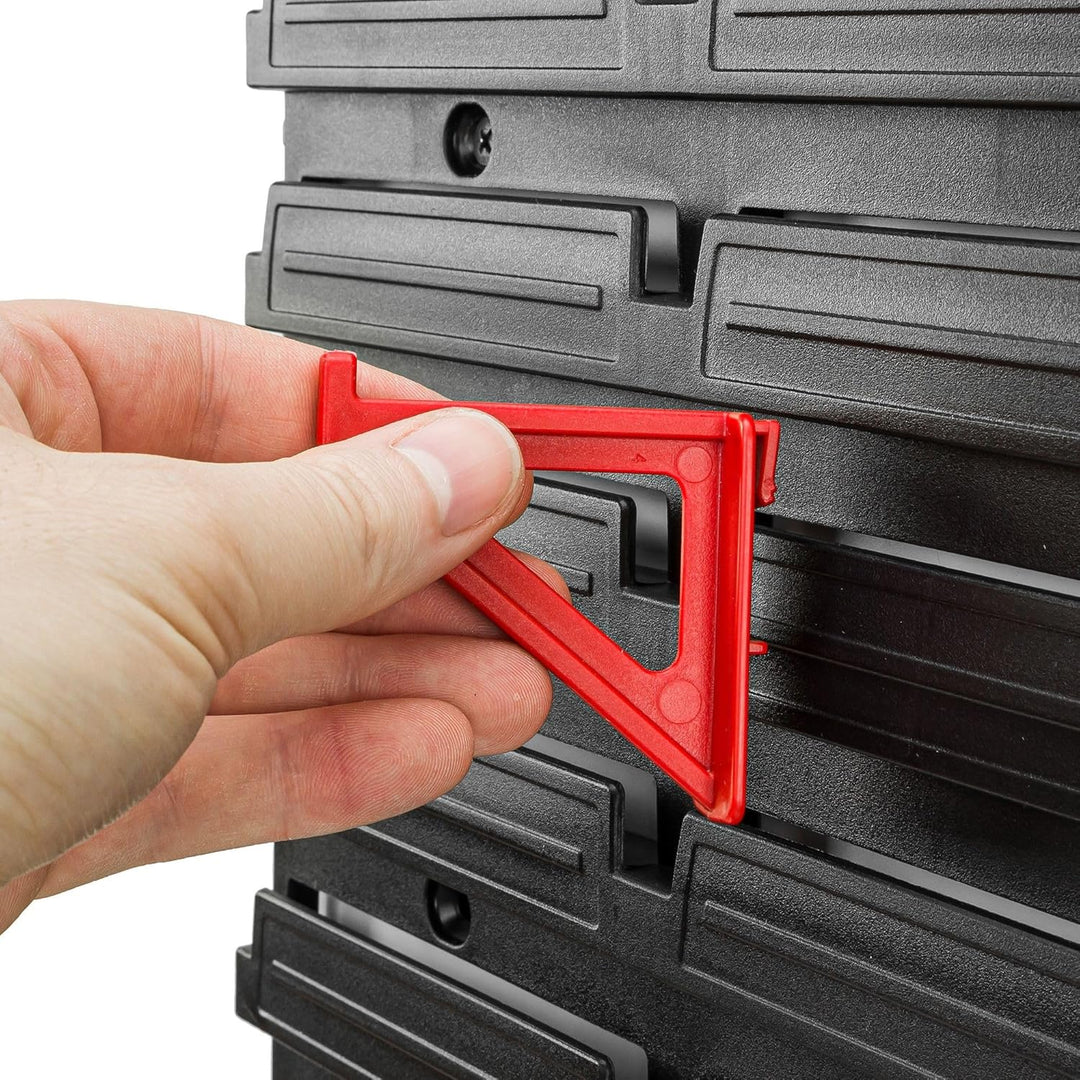 botle 100 tlg Grosse Werkzeugträger Haken Klemmen (LxBxH) 6,2x0,6x5,5 cm Rot Werkzeugwand Werkzeugha