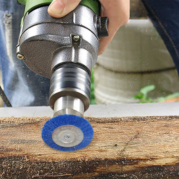 9 Stück Schleifaufsatz für Bohrmaschine, Nylonbürste mit 1/4 Zoll Sechskantschaft, Topfbürsten Schle