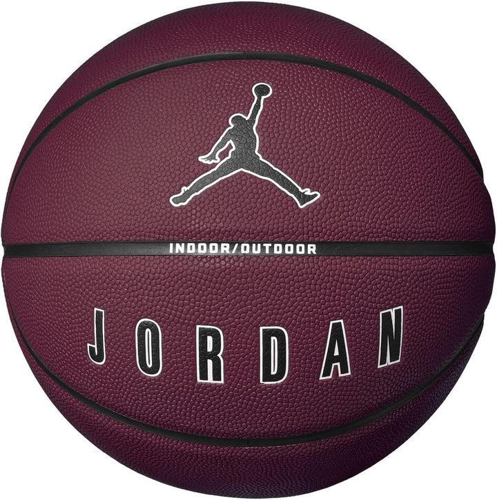 Jordan Ultimate 2.0 8P In/Out Ball J1008257-652, Unisex basketballs, Burgundy, 7 EU