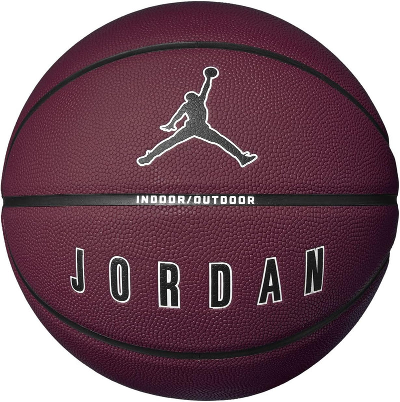 Jordan Ultimate 2.0 8P In/Out Ball J1008257-652, Unisex basketballs, Burgundy, 7 EU