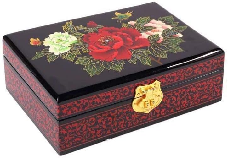 Lachineuse Schmuckkästchen lackiert – Les 3 Pivoines 3 Pfingstrosen, Mehrfarbig, 3 Pfingstrosen, Meh
