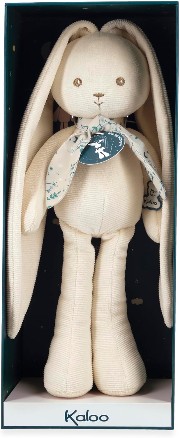 Kaloo - Lapinoo - Pantin Lapin - Baby Plüsch Jersey und Strick - 25 cm - Farbe Creme - Sehr weiches
