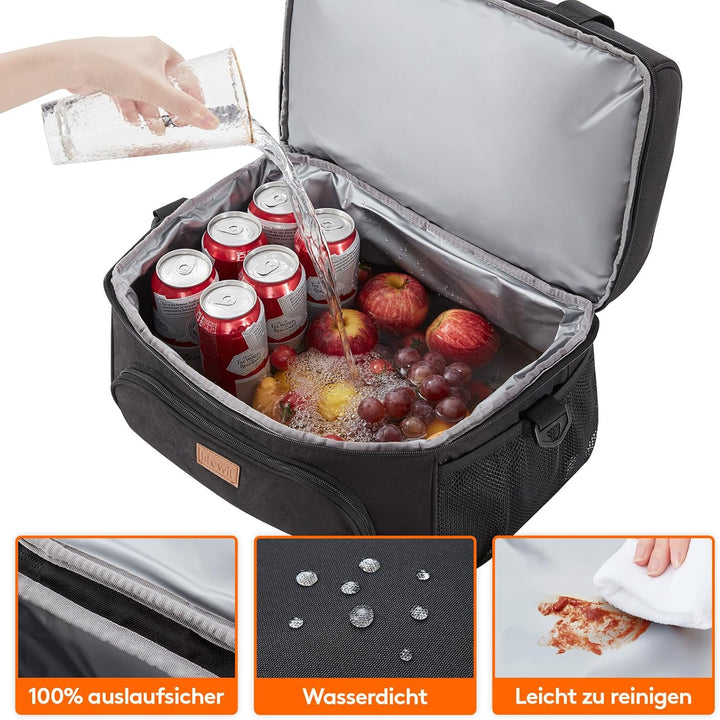 Lifewit Kühltasche Kühlbox Gross Einkaufstasche Faltbar Cooler Bag Sportliche Isoliertasche Double D