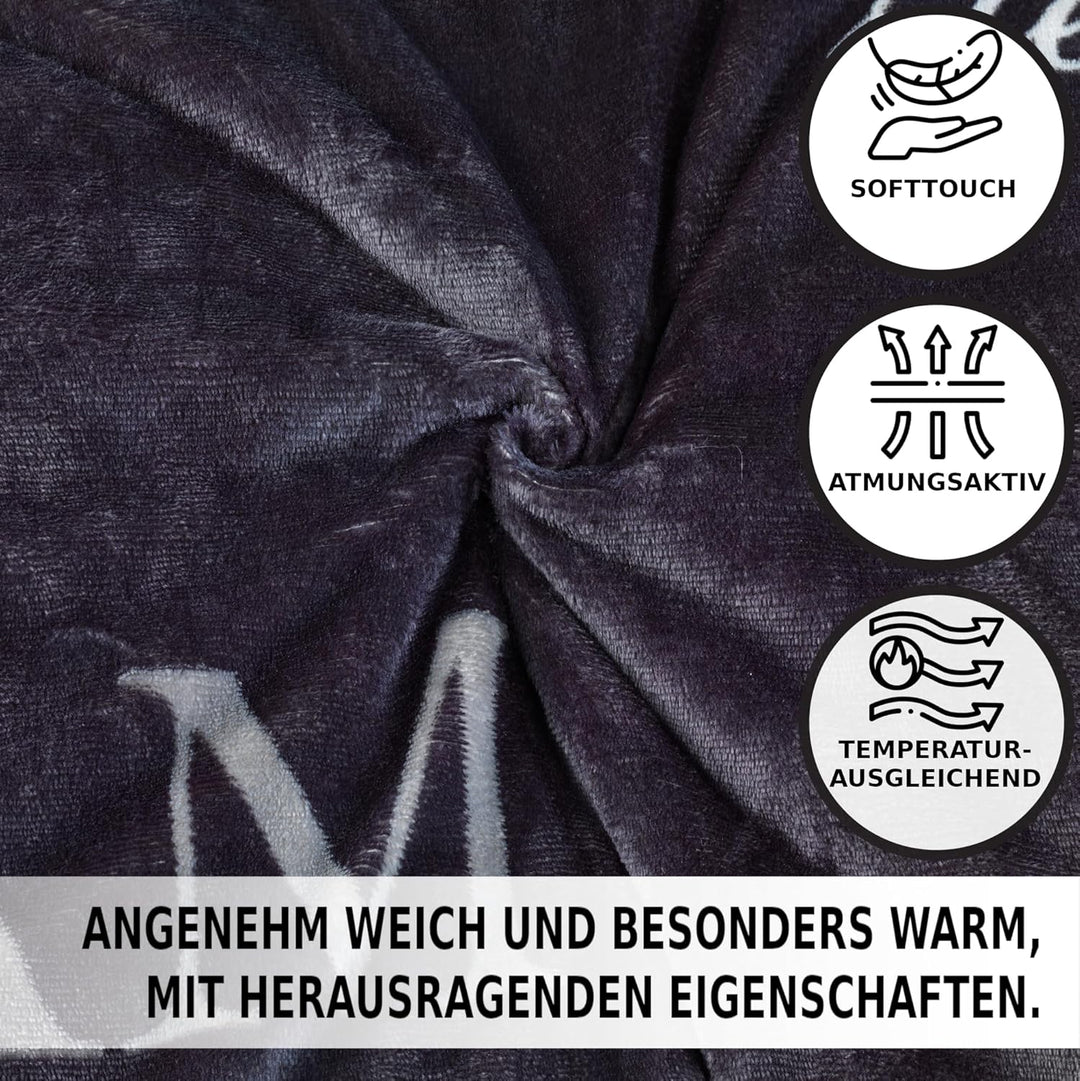 MALIKA Winter Plüsch Bettwäsche Nicky-Teddy Cashmere Coral Fleece 135x200 155x220 200x200 Kissenbezu