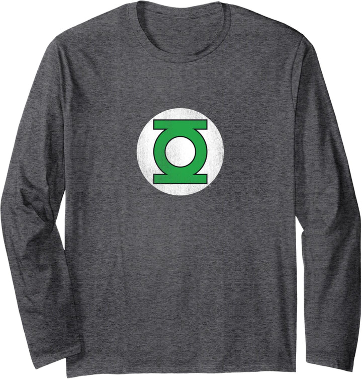 Green Lantern Circle Logo Distressed Langarmshirt