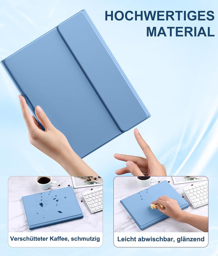 Vobafe Touchpad Hülle mit Tastatur für iPad A16 11 10 Generation 2025 2022, 11/10,9 Zoll, Magnetisch