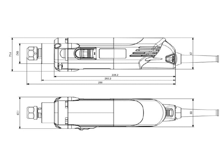 Fräsmotor AMB 1050 FME-P / 1050 W / 5.000 25.000 1/min. ER16