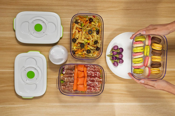 FOSA BARCELONA MIDI-STARTER-SET 3-teilig - BC30020 – Smarte Vakuum-Lebensmittelaufbewahrung – Vakuum
