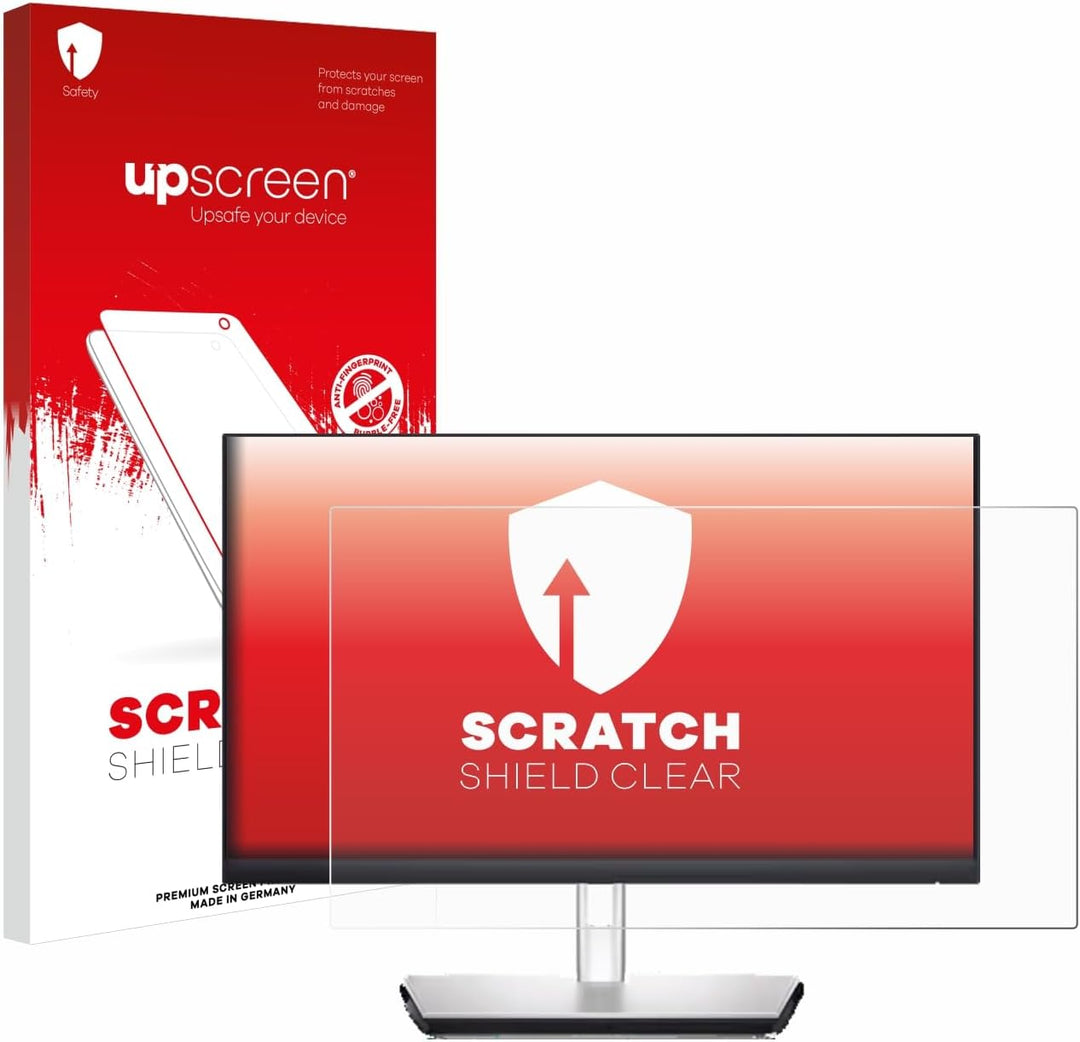 upscreen Schutzfolie für Dell P2424HT – Kristall-klar, Kratzschutz, Anti-Fingerprint