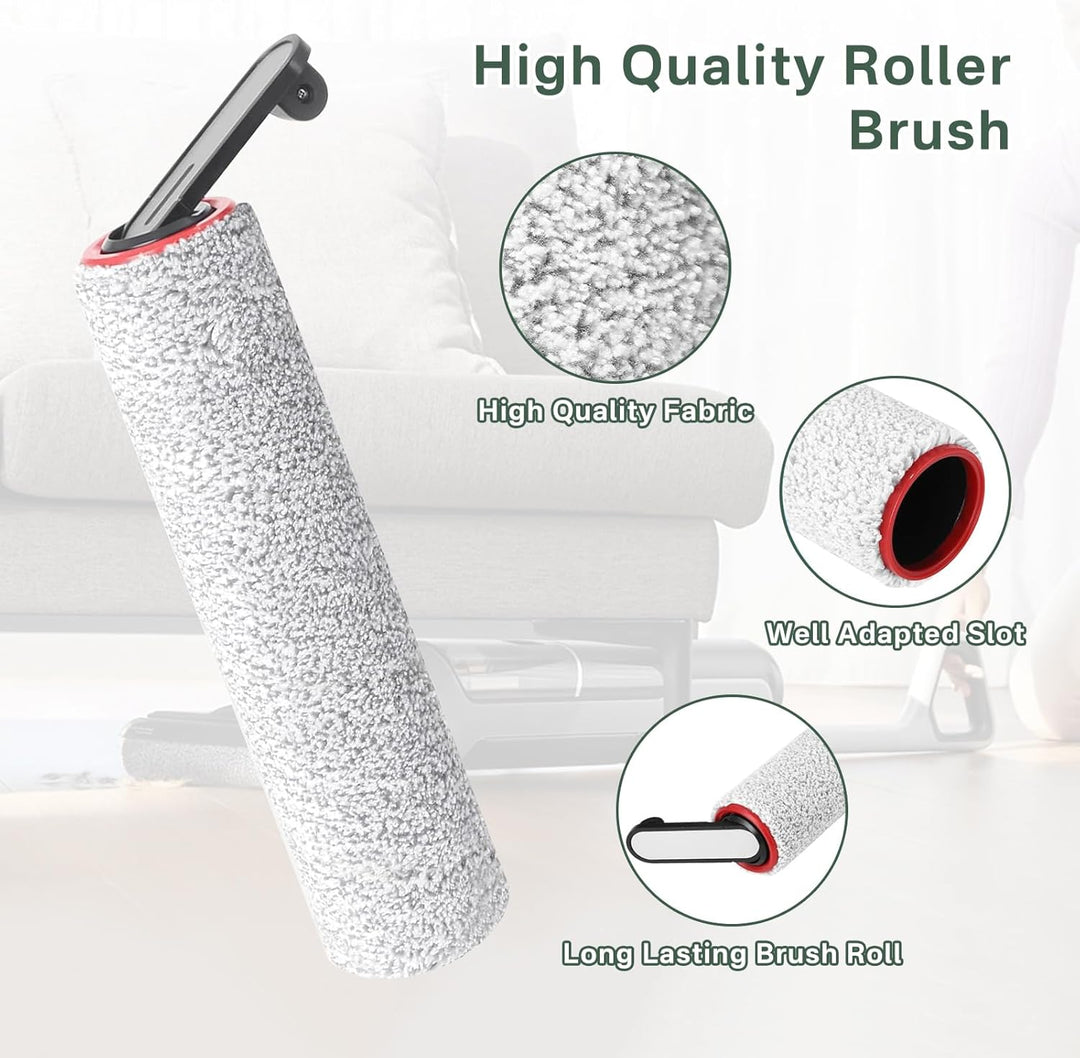 PeakLife 7 Stück Zubehör für Dreame H14 Pro, H14 Dual, H14, Nass und Trockensauger, 3 Bürstenrolle,
