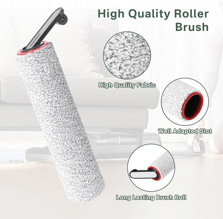 PeakLife 7 Stück Zubehör für Dreame H14 Pro, H14 Dual, H14, Nass und Trockensauger, 3 Bürstenrolle,