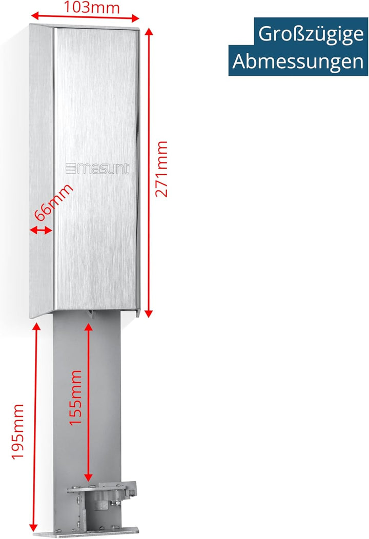 masunt Der Dienstleistungssafe XL 640 (V4A) bietet Platz für die sichere Hinterlegung von extragross