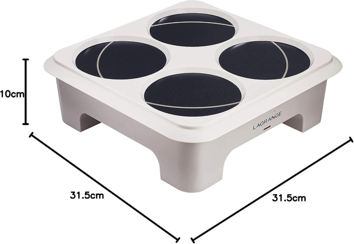 LAGRANGE Créativ Crêpes-Pfanne, Aluminium, beige