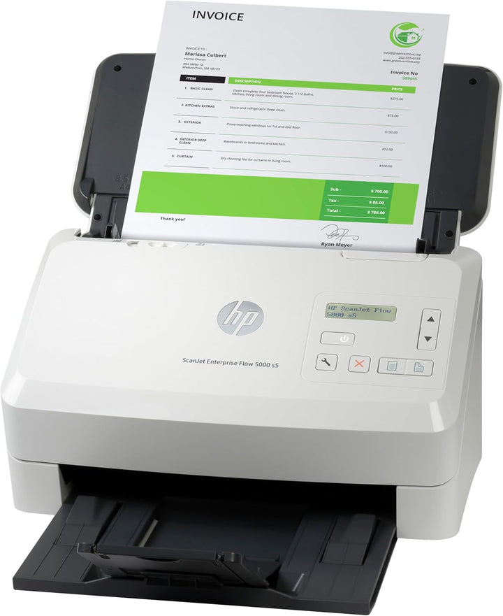 HP ScanJet Enterprise Flow 5000 s5, Scanner, Einzelblattzufuhr, 80-Blatt ADF, USB, bis zu 7.500 Seit