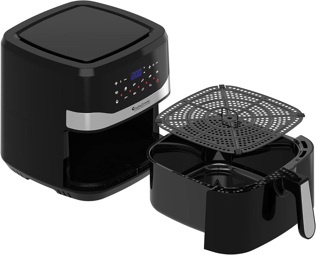 TurboTronic/digitale Heissluftfritteuse XXL / 7,5L / schwarz / 1800W, 12 Programme, digitale Heisslu