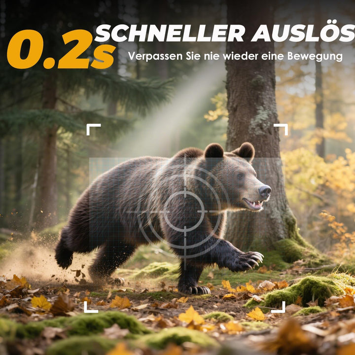 CEYOMUR Wildkamera 20MP 1080P, 850nm IR LEDs Wildkamera mit Bewegungsmelder Nachtsicht, Wildtierkame