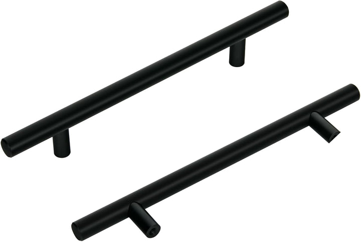 KoKoBin 20 Stück Edelstahl schwarz Schrankgriffe Möbelgriffe 128mm Lochabstand Schubladen Griffe Zin