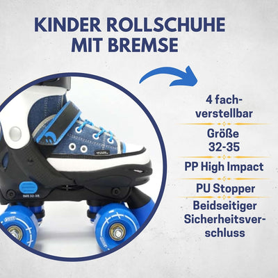 Best Sporting Rollschuhe Kinder Mädchen I Inline Skates Kinder grössenverstellbar I Inliner für Kind