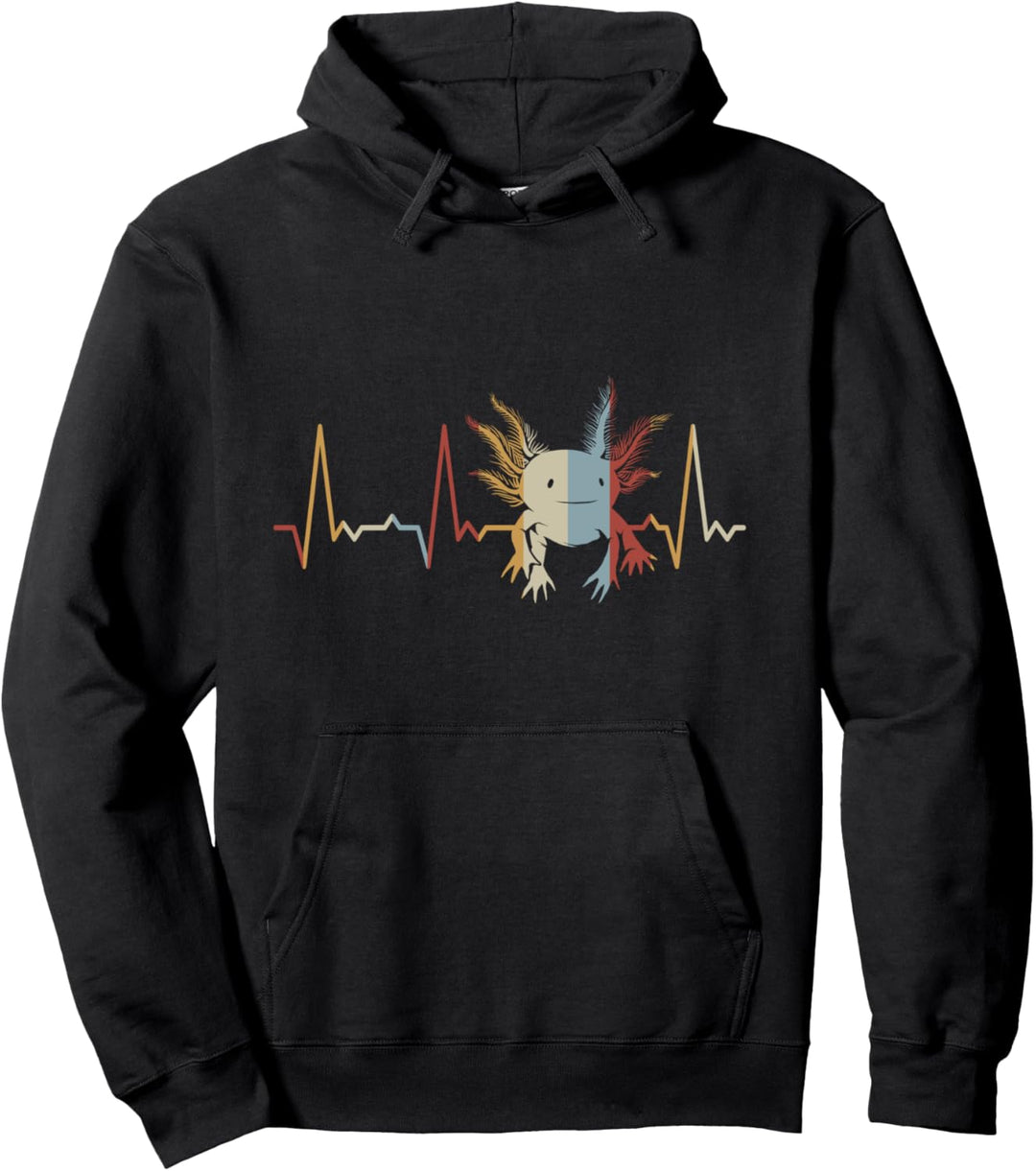 Herzschlag Axolotl Pullover Hoodie