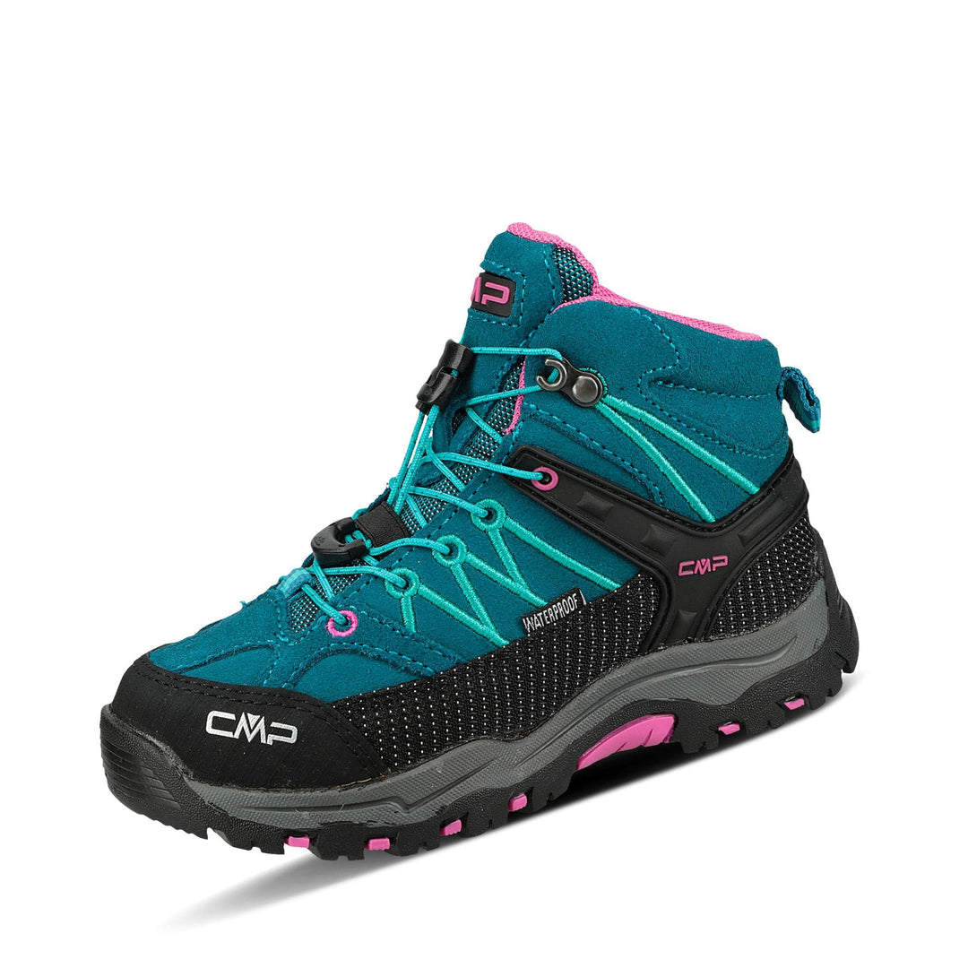 CMP Unisex Kinder Kids Rigel Mid Shoes Wp Trekking-Schuhe 32 EU Blau Deep Lake Baltic, 32 EU Blau De