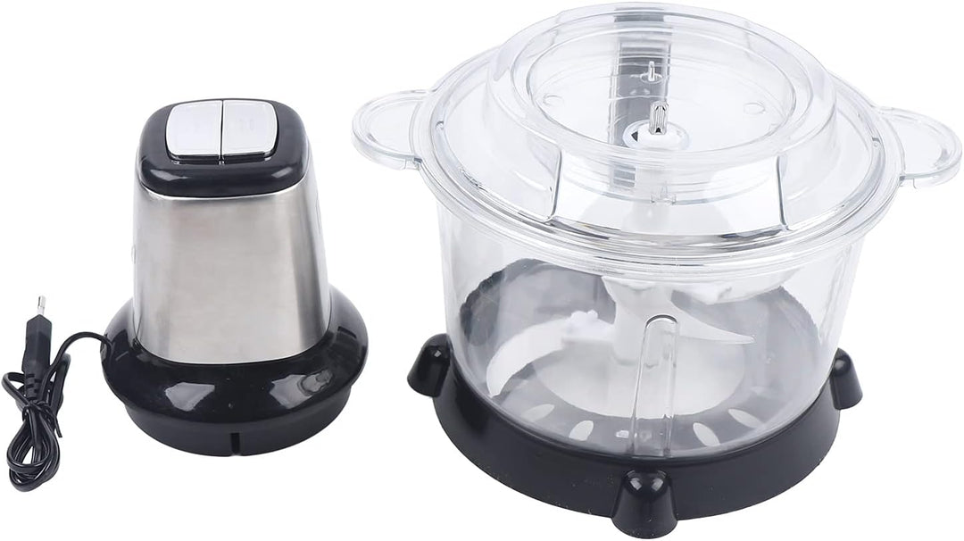 5 Liter Edelstahl Elektrisch Zerkleinerer Häcksler mit 4 Edelstahlklingen 300W 10000rpm Mixer Food C