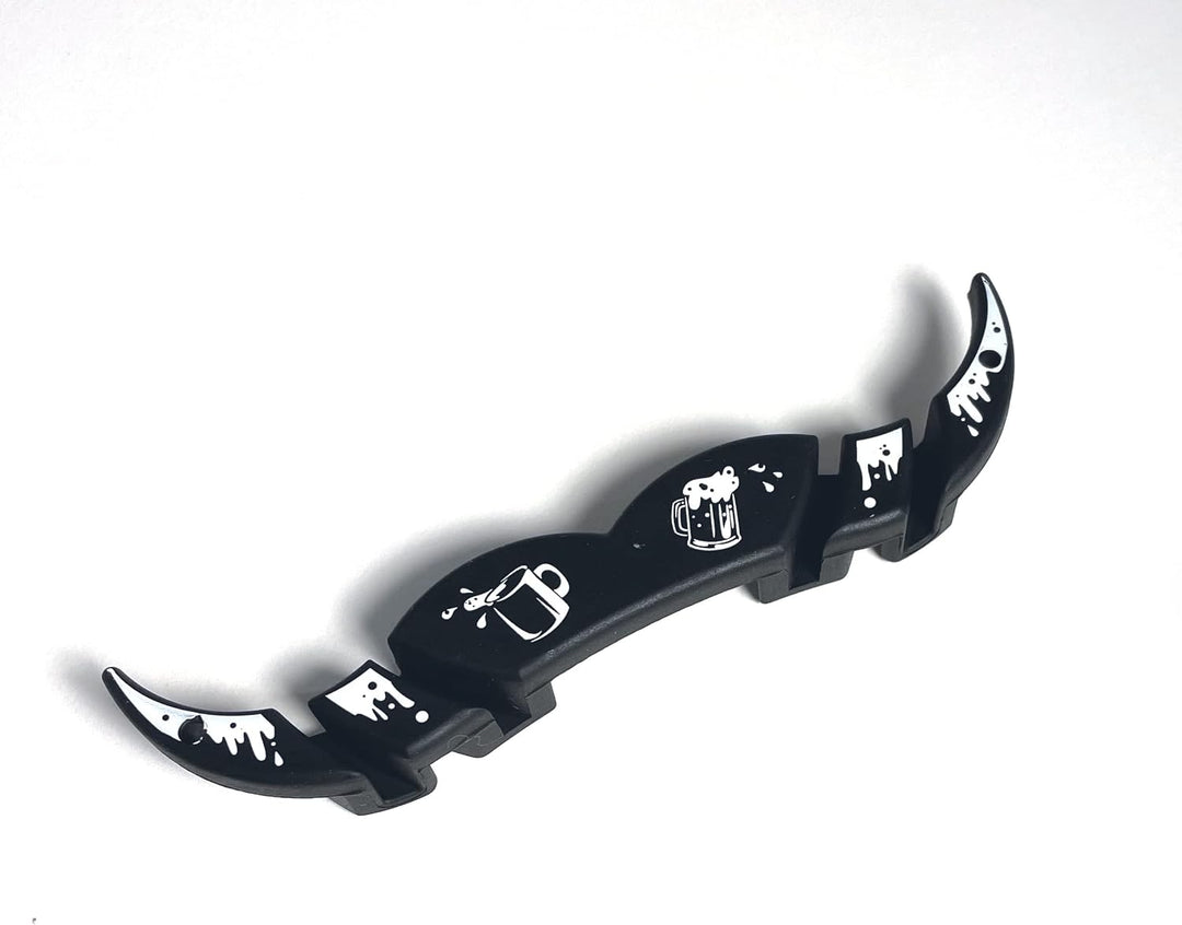 Schnurrbartschutz Getränkeaufsatz (Schwarz FOAMO)