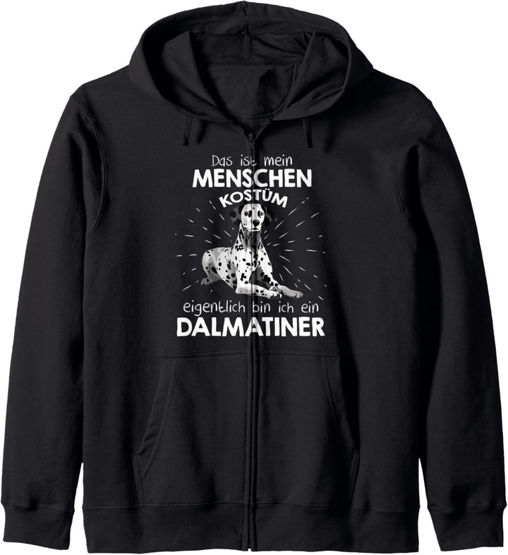 Mein Menschen Kostüm Bin ich ein Dalmatiner, Halloween Kapuzenjacke