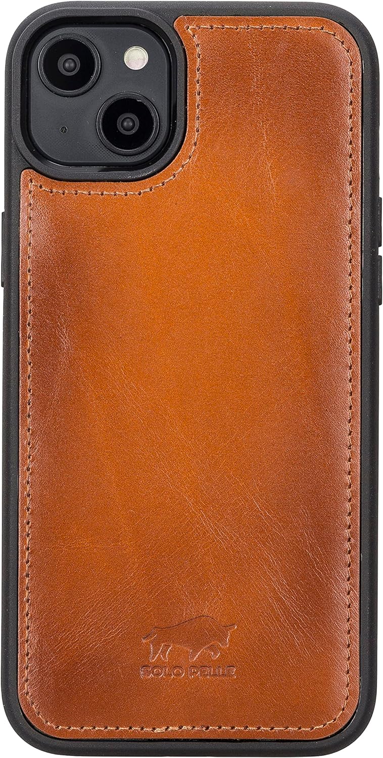 Solo Pelle Lederhülle kompatibel für iPhone 14 Plus in 6.7 Zoll abnehmbare Hülle (2in1) inkl. Karten