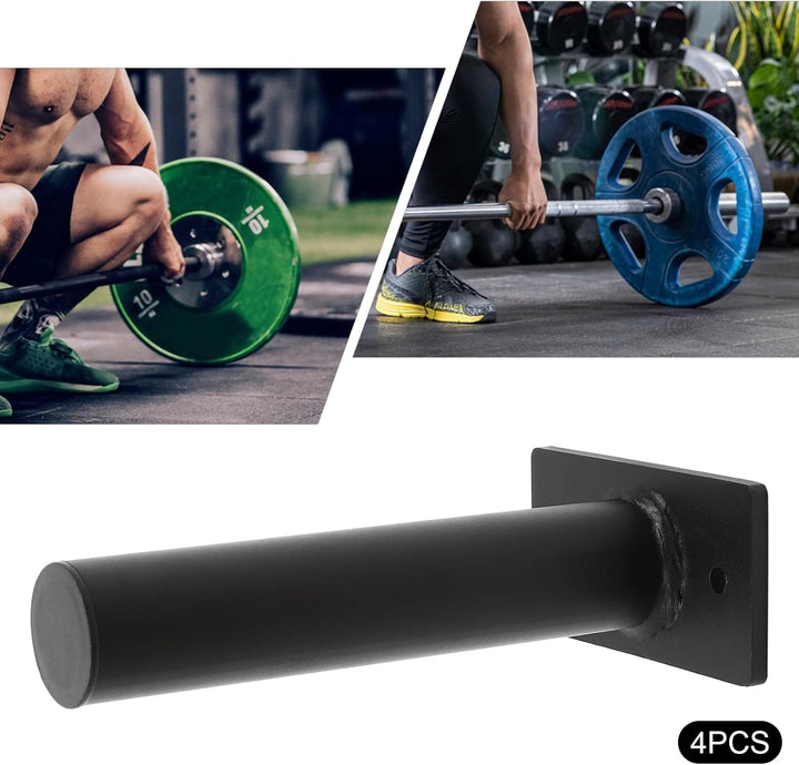 4er Set Wall Mounted Weight Plate Holders Wandhalterung für Olympische Hantelscheiben mit 80 kg Trag