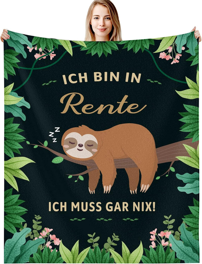 G-dake Ich bin in Rente Geschenk,Ruhestand Rentner Abschied Geschenke Abschiedsgeschenk Faultier Kus