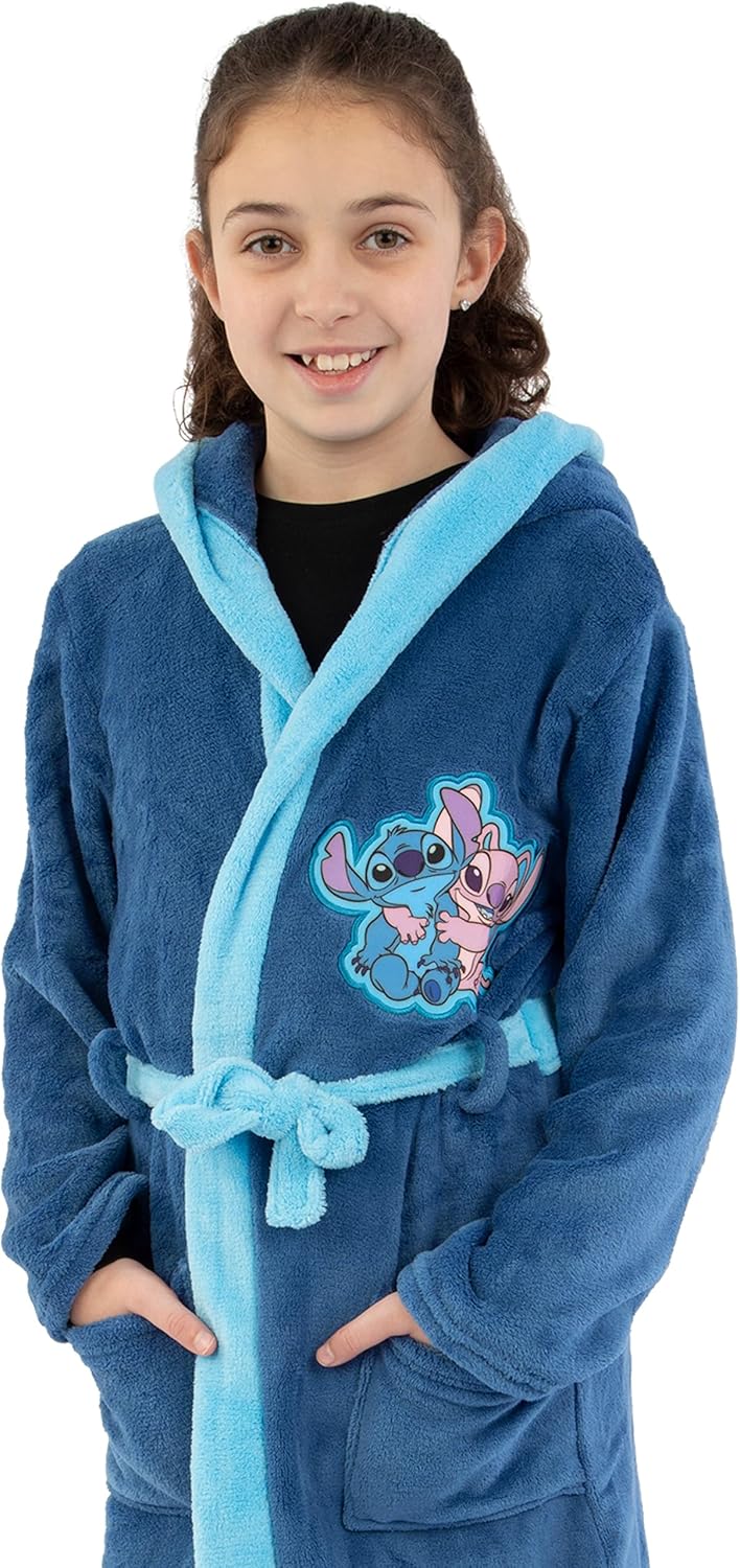 Disney Lilo Und Stitch Bademantel Mädchen | Morgenmantel Stitch Und Angel | Kinderbademantel Mädchen
